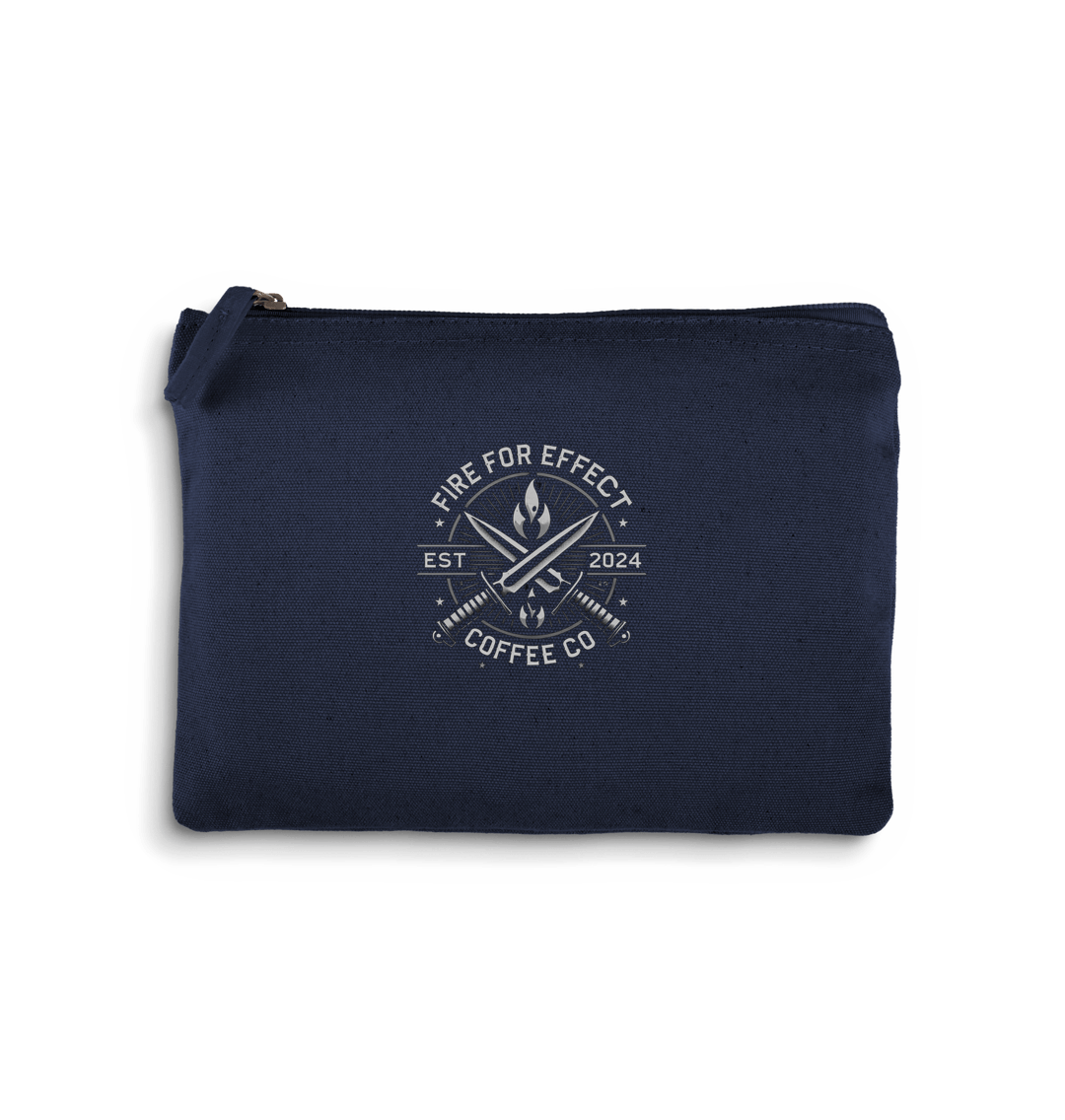 French Navy Greyscale Accessory bag