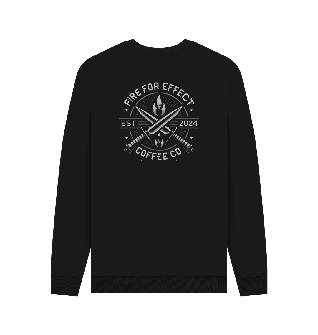 Black Greyscale Crew Sweatshirt