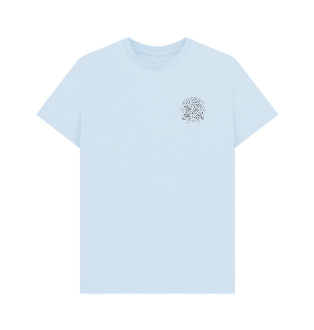 Sky Blue Greyscale Simple Tee