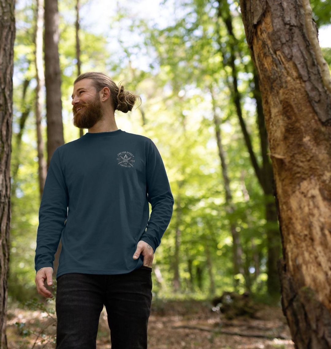 Back and white long sleeve tee